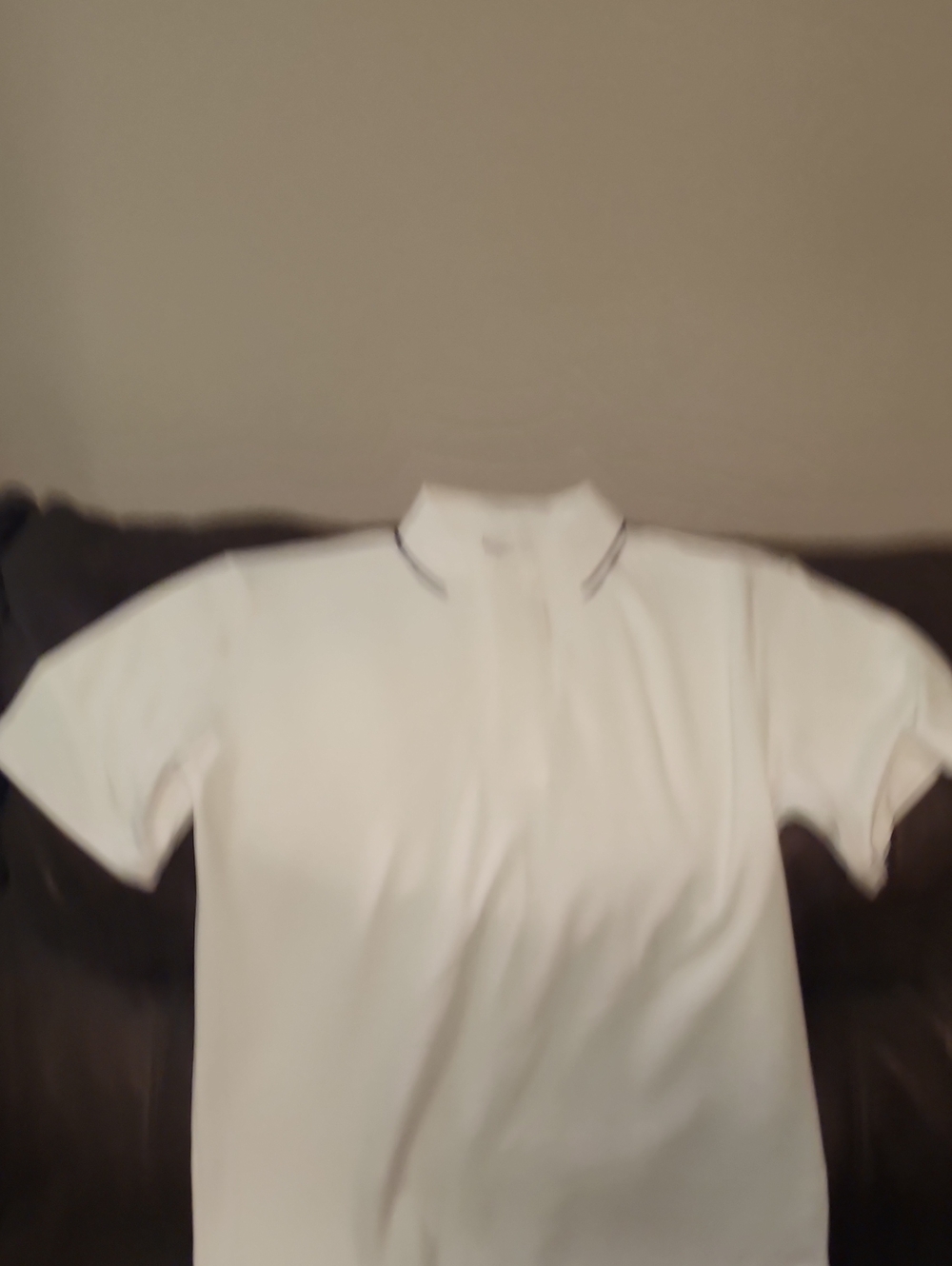 Oxford White Polo with Navy Contrast Trim